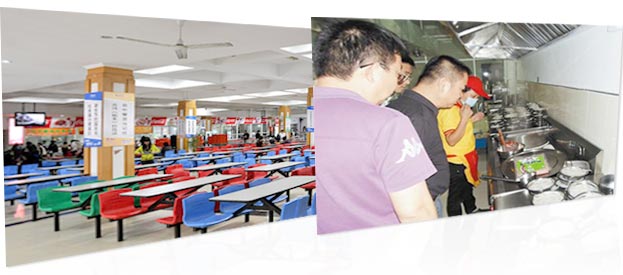 校園考場(chǎng)食堂用餐區(qū)、廚房操作間安裝紅外高清監(jiān)控?cái)z像機(jī)